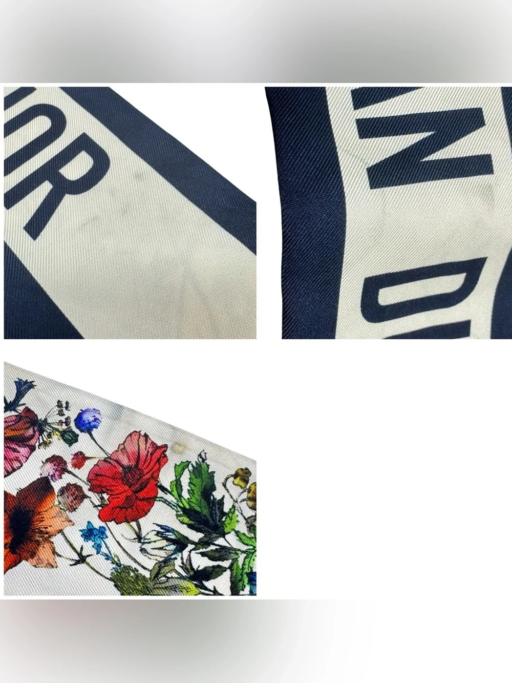 🌈 Christian Dior D-Millefiori Mitzah Silk Scarf Twilly